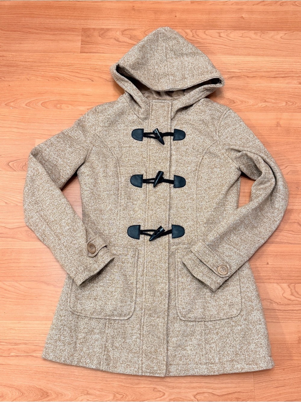 Yoki Hooded Toggle Coat sz Small